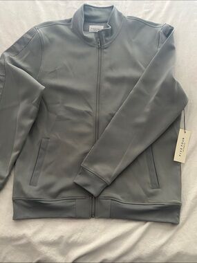 Five Four Men's Light Gray Full-Zip Track Jacket
